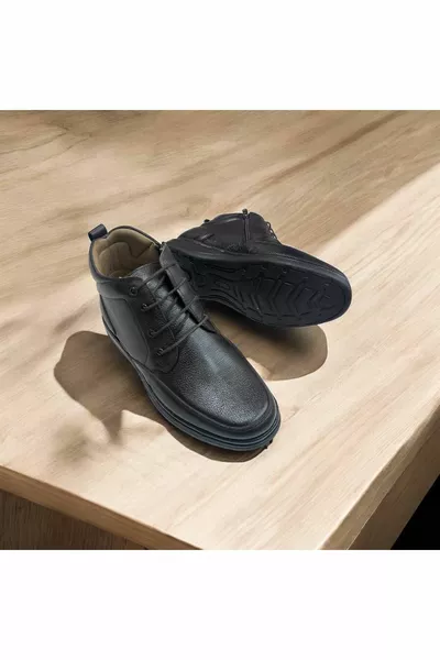 أحذية رجالية جلدية بنية