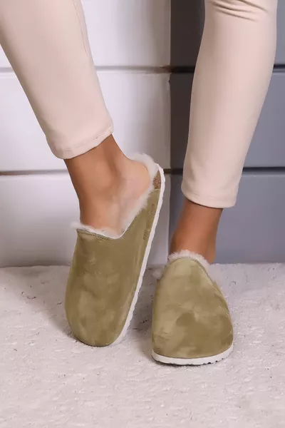 Römischer Pelz Korksohle Orthopädische Unjisex Hausschuhe