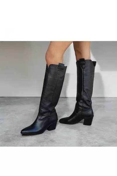 Каубойски уестърн ботуши от естествена кожа