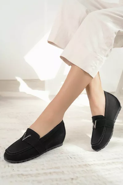 Minal  Noir Talon Dissimulé Chaussures Femme