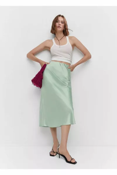 تنورة ستان ميدي