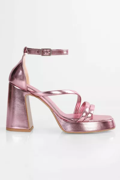 Isobel Powder Shiny Metallic plateauzolen voor dames