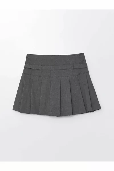 XSIDE Jupe plissée avec ceinture pour femme