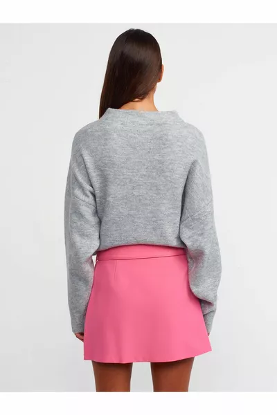  Мини пола с колан-розово