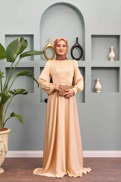 Dilber Avondjurk - Beige