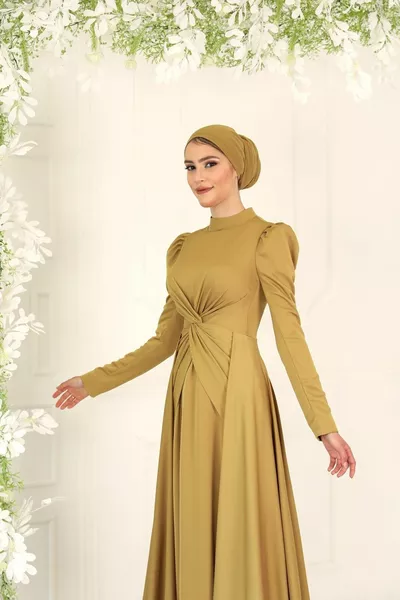 Geknoopte avondjurken