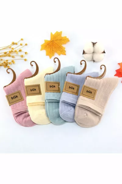 Calzini unisex tinta unita 5 pz extra confortevoli