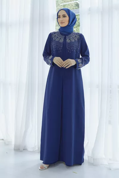 Lina Abendkleider in Übergröße - Indigo