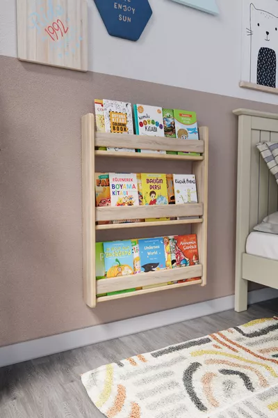 Montessori 3-Shelf Children's Bookshelf  Cm - Sonoma