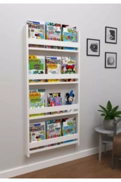 Montessori Bookshelf Educational Children's Library with 4 Shelves