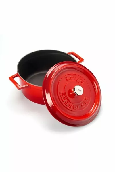 Чугунная круглая кастрюля. Модный диаметр (Ø)  см.