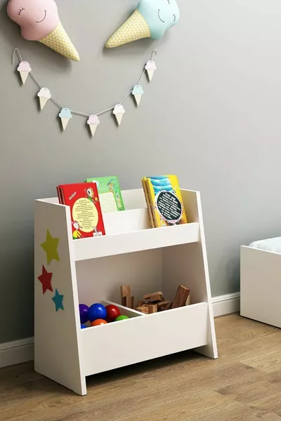 Pikas Montessori Multi-Purpose Bookshelf  Cm White Chipboard Classic  Cm