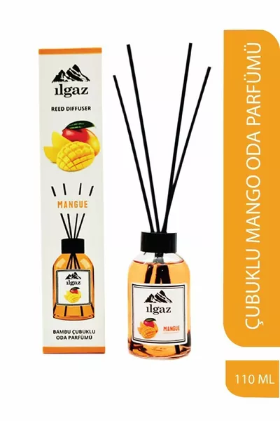 Mango Bamboo Stick Room Fragrance  ml | Red Diffuser Mango Fruity Ambient Scent