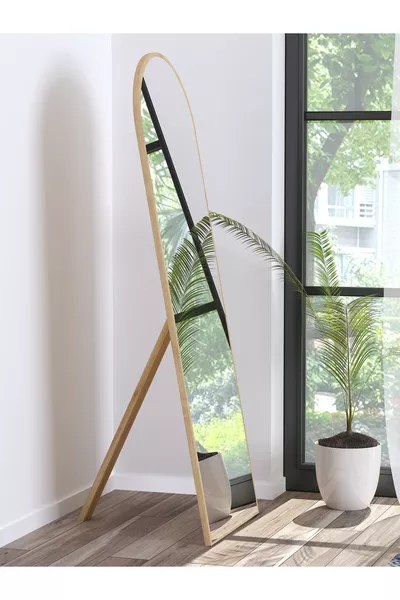 Sapphire Oak Leg Hallway Corridor Wall Living Room Bathroom WC Office Children's Bedroom Full-Length Mirror  cm