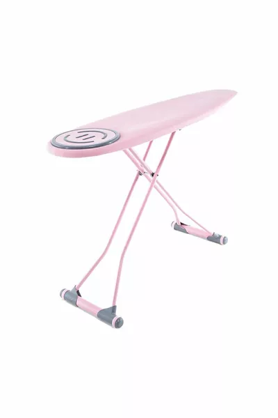 Perilla Premium Ütü Masası - Mandal Sepetli Kurutmalık-pembe Set