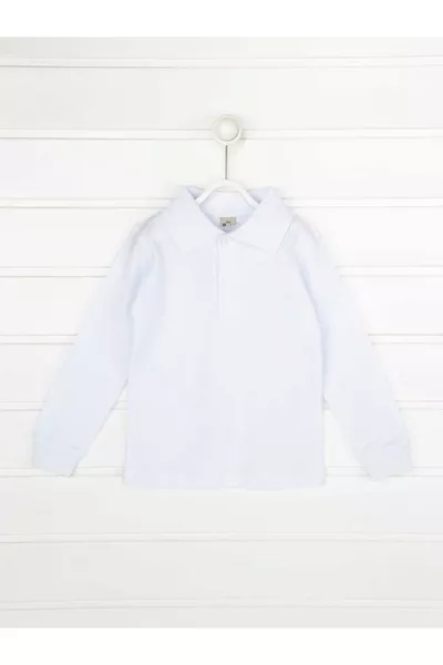 قميص بولو بأكمام طويلة للأطفال من الذكور والإناث