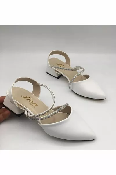 مزدوجة لين الحجر أحذية قصيرة الكعب