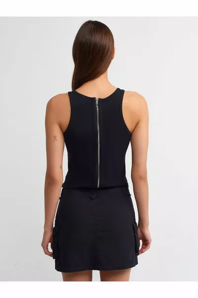  Cargo Mini Skirt-Black