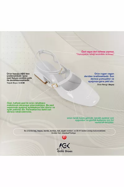 نسائي الكعب 3 الأشرطة مشبك مفصل وأشار اصبع القدم براءات الاختراع الجلود خنجر مريحة أنيقة وحديثة 4.5cm