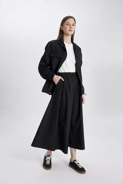 تنورة طويلة طويلة المظلة المقطوعة sp