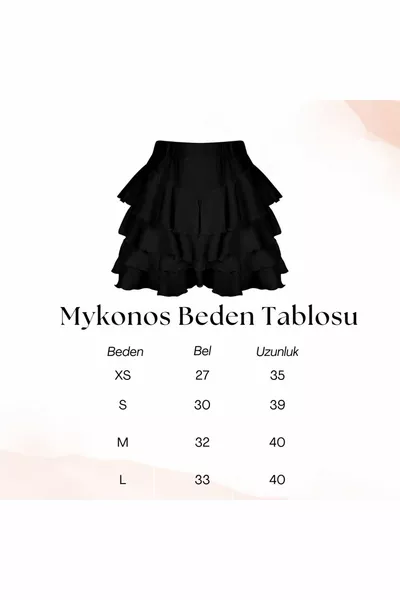 Mykonos Black Skirt