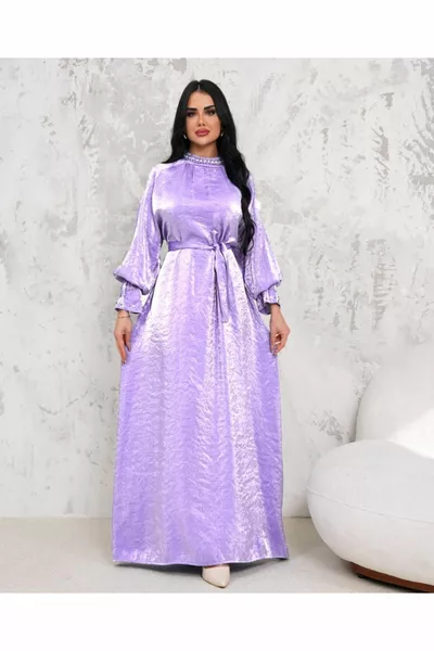 المرأة طوق والأكمام الحجر المطرزة حزام اللباس مفصلة