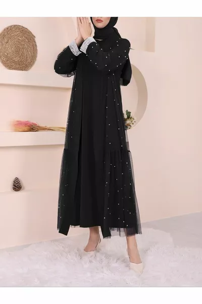 Pearl Double Abaya Set