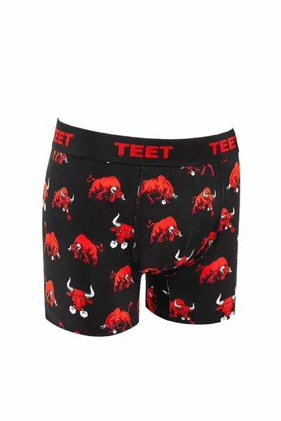 Boxer da uomo Premium Set di 5 cotone Lycra fantasia modello completo