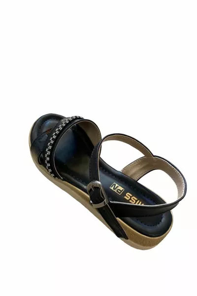Damen Sandalen aus Stein mit flacher Sohle