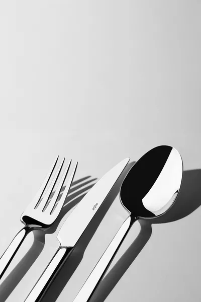 Set di posate Dalyan Sade per una persona, con coltello, forchetta e cucchiaio, confezionato singolarmente