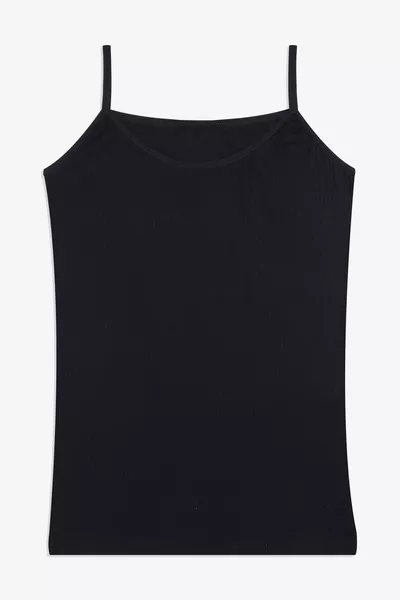 قميص داخلي نسائي بأشرطة رفيعة من القطن مع الليكرا