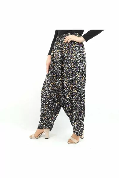 جيرسي محلي زهري شالوار مع شبكة من الأعلى