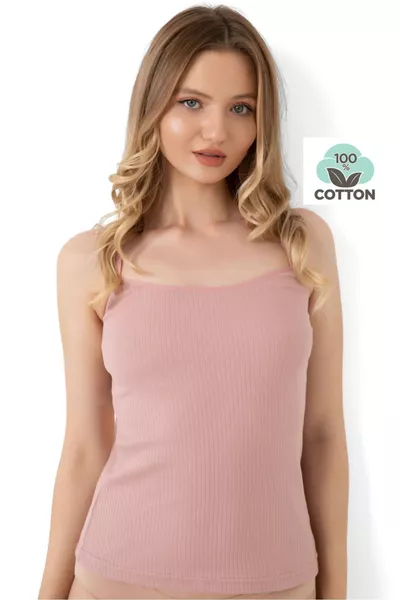 Fitilli, 3 Lü Pk. Kadın Atlet % Pamuk Organik