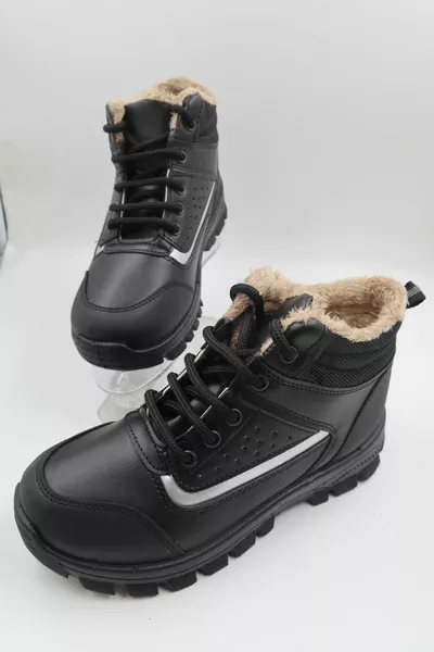 KINDER WINTER KÄLTEBESTÄNDIGE FREIZEITSTIEFEL AUS WOLLE