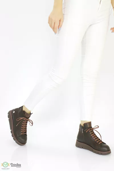 Женские натуральные кожаные ботинки на плоской подошве Легкие ортопедические спортивные ботинки