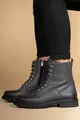Копченые мужские почтовые сапоги на молнии 