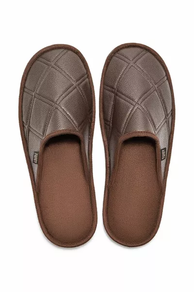 Мъжки домашни чехли Zico кафяви /