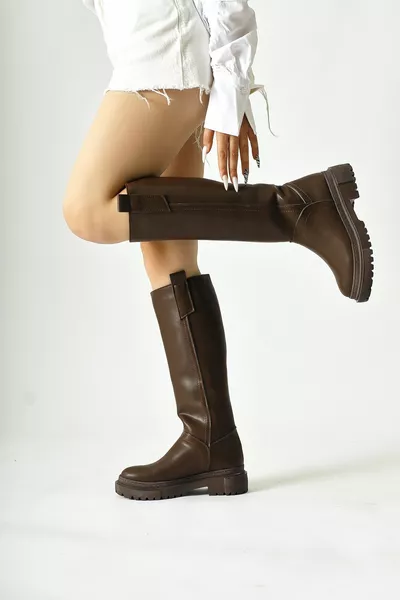 Dayna Coffee Bottes à semelle épaisse