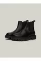 Heren Leder Comfortabele Zool Casual Gebruik Zwarte Laarzen & Bootie -BDS