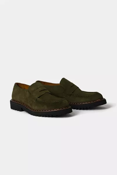 Mocassins Homme Suède Épais Semelle Épaisse