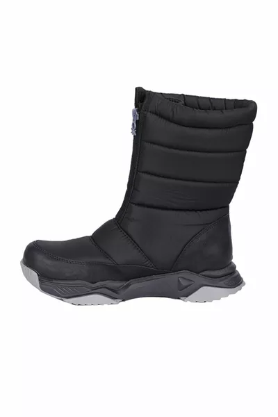 Benetton  Черни кожени дамски ботуши за сняг