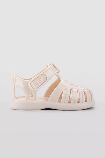 Tobby Gloss Kinder Sandalen Schoenen marfil