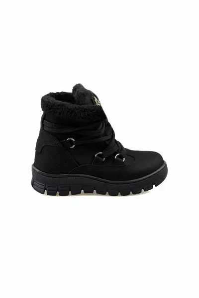 Children's Casual Fur Boots .K. Black