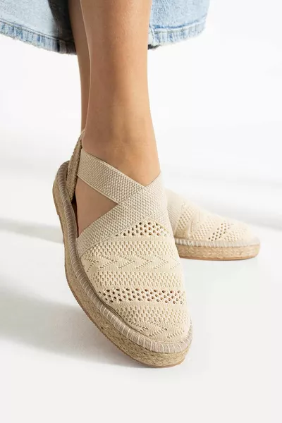 أولدن بيج محبوك محبوك صنادل نسائية