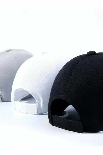 Sports Hat Unisex 3 Pieces Adjustable With Velcro On The Back