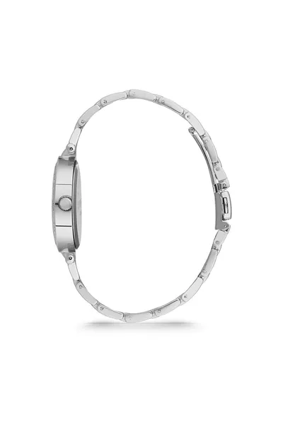 Damen Armbanduhr aus weißem Stein 