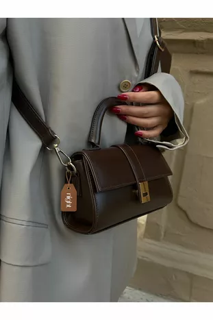 Paula Model Acı Kahve Kadın El Ve Omuz Çantası