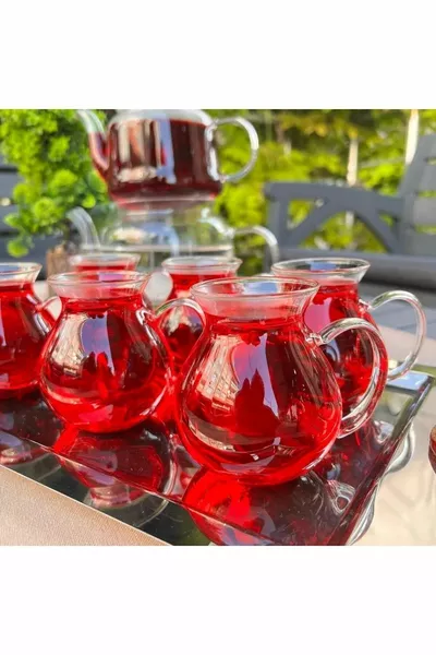Keyf-i Ala Borosilicate 6 Tea Cups -  ml
