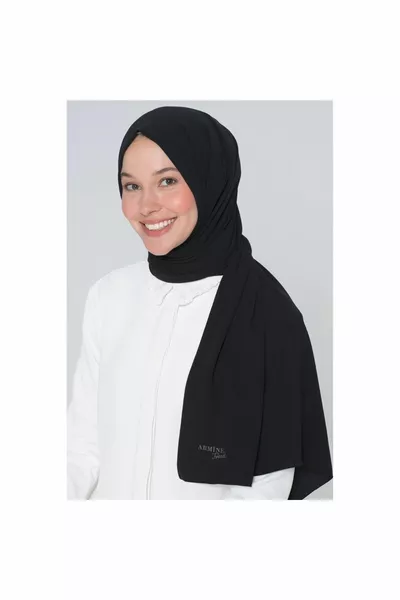 Tendance Medina Châle en Soie  Noir