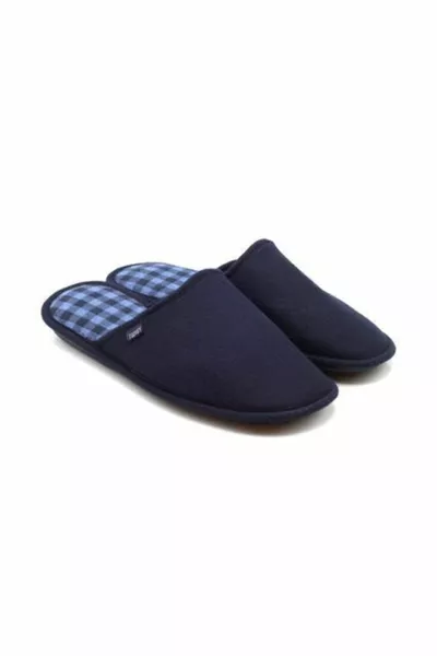 Tw Square Pantofole da casa da uomo blu navy suola insonorizzata